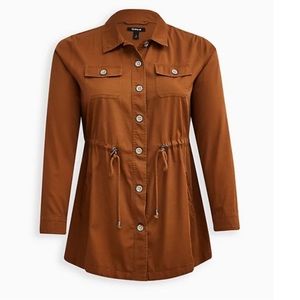 TWILL LONG LINE SHACKET